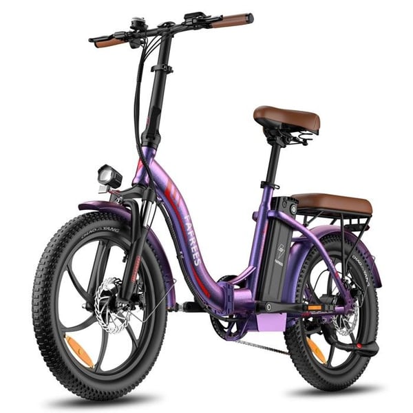 FAFREES F20 Pro Sähköpyörä - 36V 20Ah - Renkaat 20×3.0 - Moottori 250W - Etujousitus - Toimintamatka 75-100km - Violetti Vaaleanpunainen
