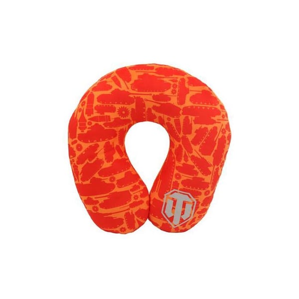 World of Tanks röd-orange resepläd 36 cm – ergonomiskt nackstöd