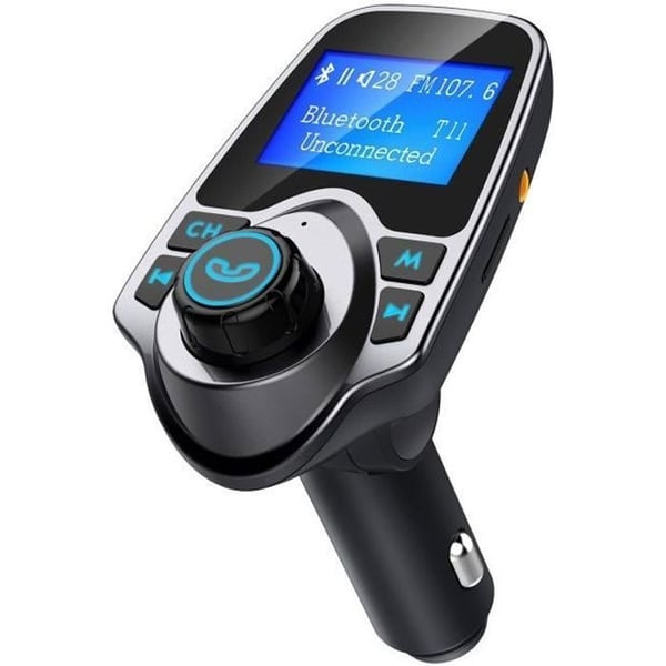 LCC® MP3-oplader til bil, fire afspillingsformer, understøtter afspilning af TF-kort, hurtig og effektiv opladning
