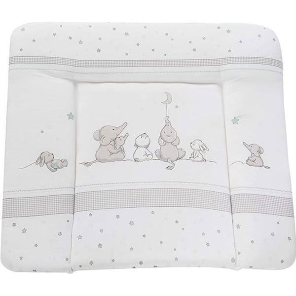 ROBA mjuk skötunderlägg - Sternenzauber - 85x75 cm - PU-belagd - Elefanttryck