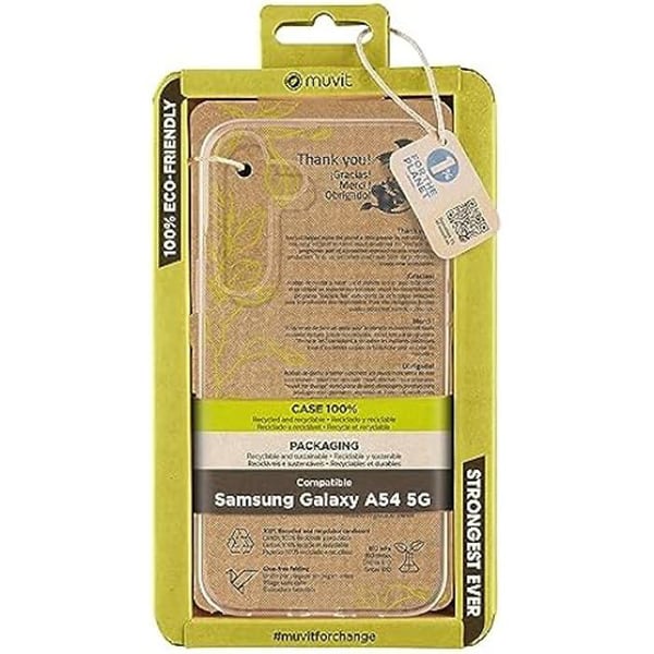 Coque - MUVIT - Samsung Galaxy A54 5G - Transparent - Ultra tunn - Motståndskraftigt skydd