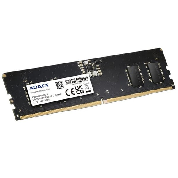 PC RAM-minne 8GB DIMM DDR5 Adata PC5-38400 4800 MHz - svart - TU