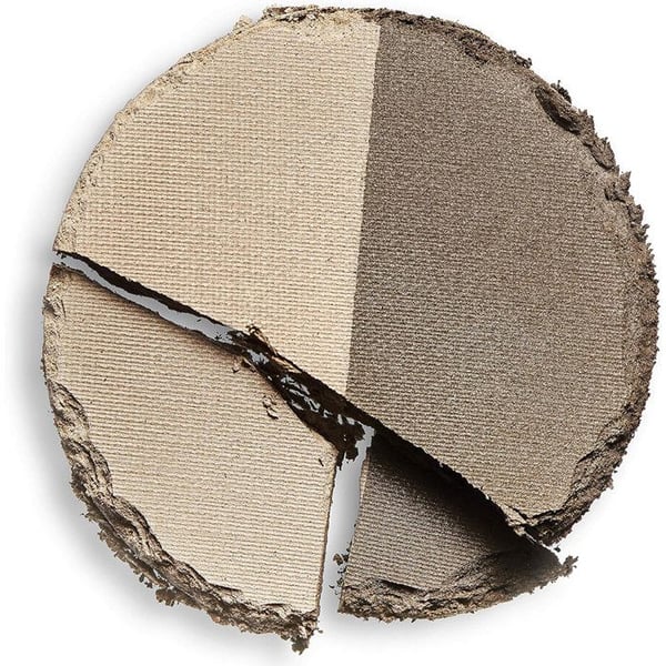 Makeup Revolution - Duo Brow Powder - Mörkbrun Bi-Color