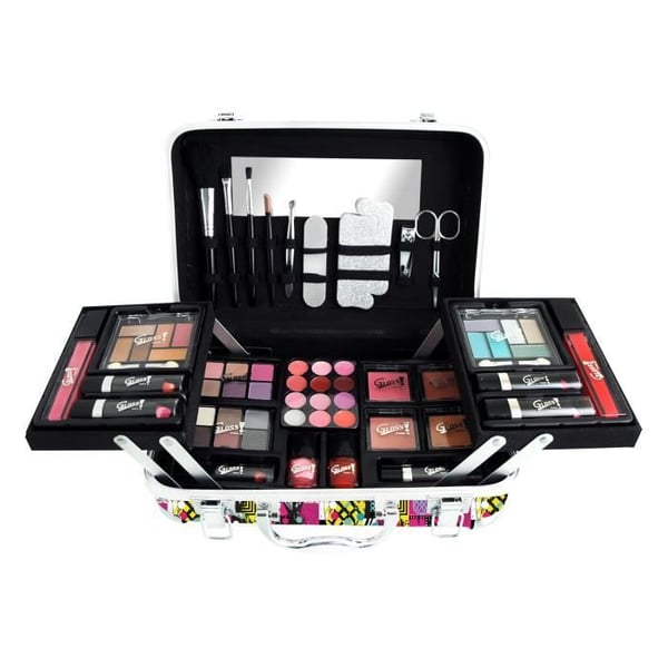 XXXL Makeup Case - Ananas Abstrakt Party