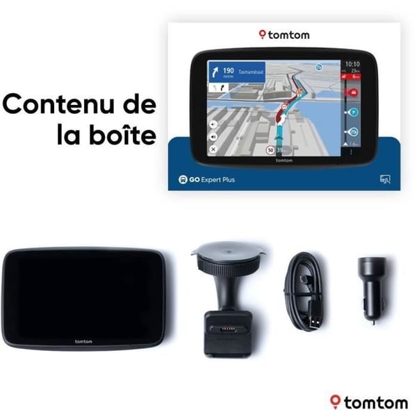 TomTom - GO Expert 6 Plus - GPS til tunge køretøjer, busser, biler - Ruteplanlægning - TomTom Trafik - Verdenskort