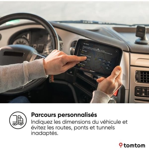 TomTom - GO Expert 6 Plus - GPS til tunge køretøjer, busser, biler - Ruteplanlægning - TomTom Trafik - Verdenskort