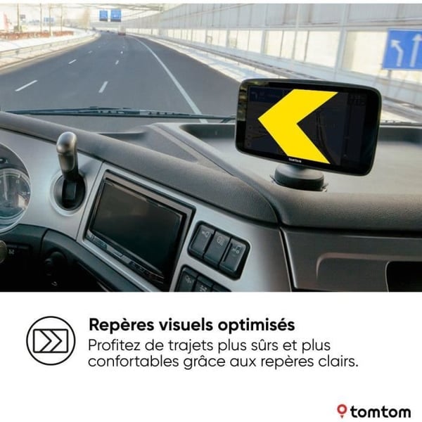 TomTom - GO Expert 6 Plus - GPS til tunge køretøjer, busser, biler - Ruteplanlægning - TomTom Trafik - Verdenskort