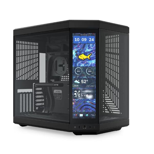 PC-chassi - Hyte - Y70 Touch Infinite ATX - Svart - Glaspanel - Flera USB-portar