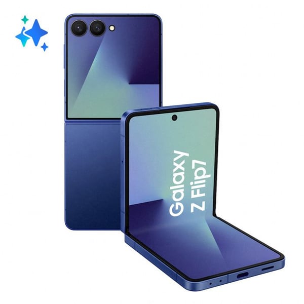 Samsung Galaxy Z Flip7 5G Smartphone 256GB 12GB RAM Skärm 6.9" Blå Skugga