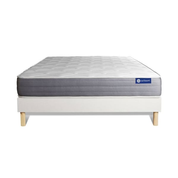 Sängset Madrass Sängbotten 120x200 cm - Vit Sängbotten (i kit) - Actiflex Dream