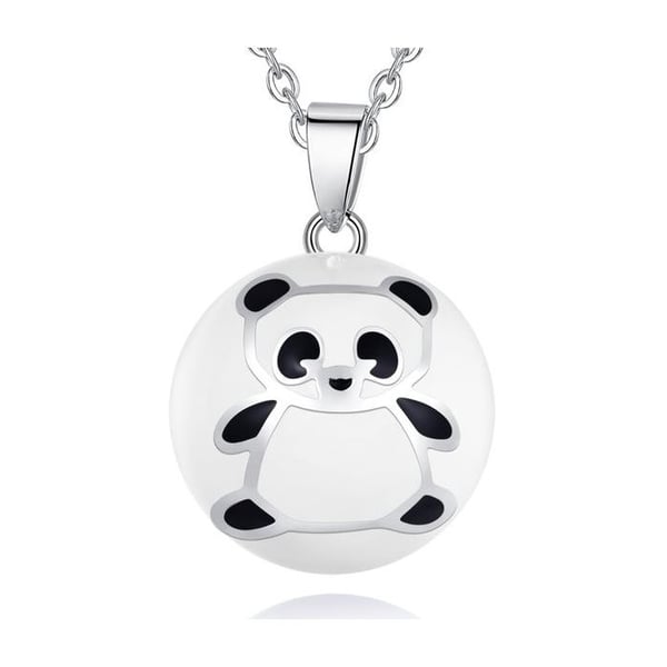 Silver Panda Gravid Bola Halsband