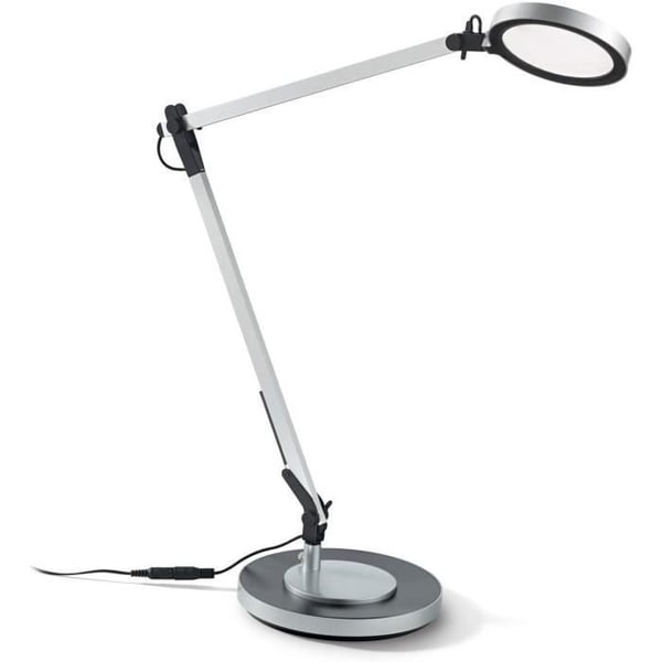 LED-justerbar lampa - ideal lux - FUTURA TL1 204895 - Grå - 10W - Kontor - Nutida design