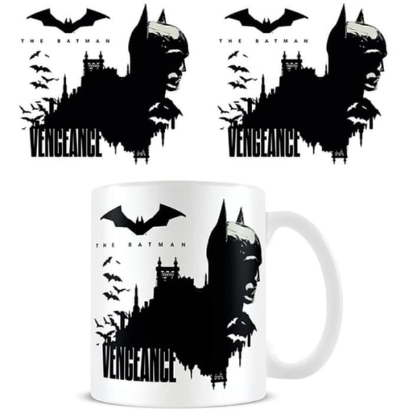Mugg - PYRAMID INTERNATIONAL - Batman Vengeance Gotham City - 315 ml - Keramik - Svart och vit