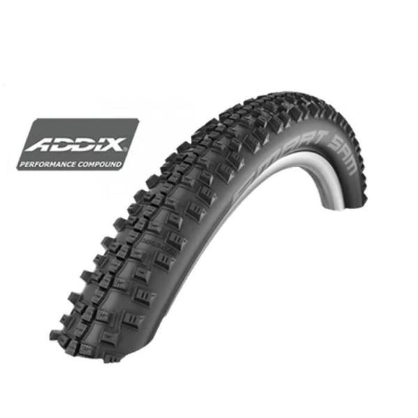 Pneu vtt 29x2.25 Schwalbe smart sam svart/beige tr (57-622)