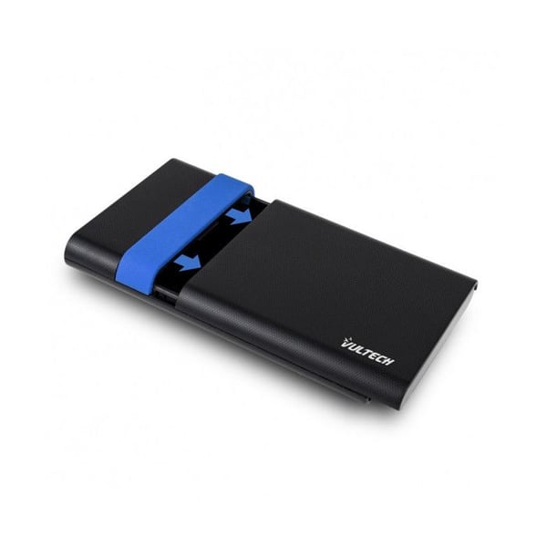 Vultech Extern Box GS-15U3 2.5" SATA USB 3.2 för HDD/SSD upp till 8TB Svart och Blå