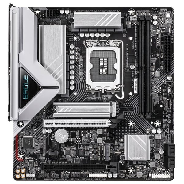 Moderkort - GIGABYTE - B860M EAGLE V2 - Micro-ATX-format - Chipset Intel B860 - DDR5