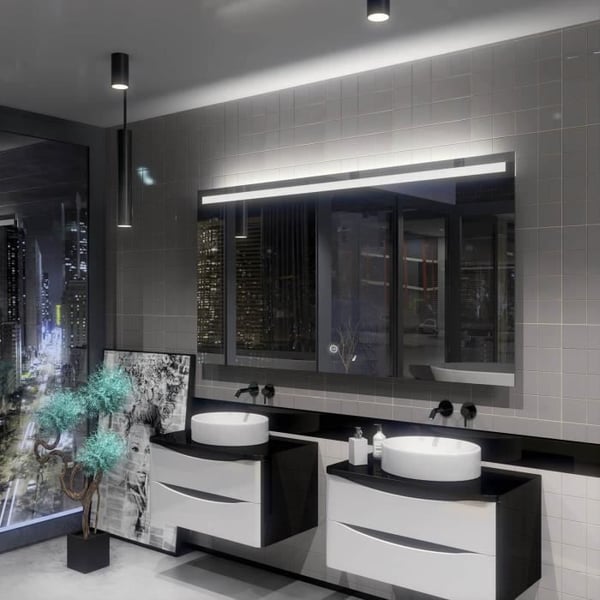 Alasta, LED-spegel med Touch Switch, Giza 110x100 cm