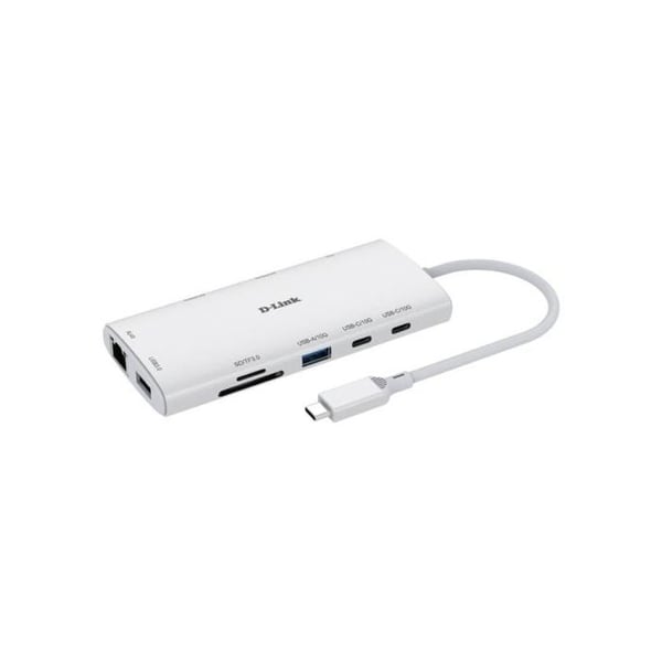 USB-C-hubb - D-LINK - DUP-A01 - 10 i 1 - 2xHDMI - Nytt skick