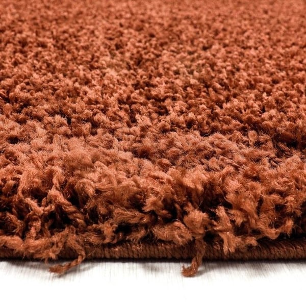 Tapis - AYYILDIZ - Shaggy - Terracotta - 200x290 cm - 30 mm hög pile