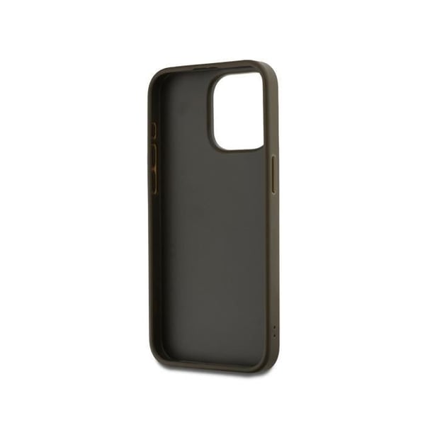 Coque - iPhone 15 Pro Max - Brunt - Handled - Metalliserat DKNY-logotyp