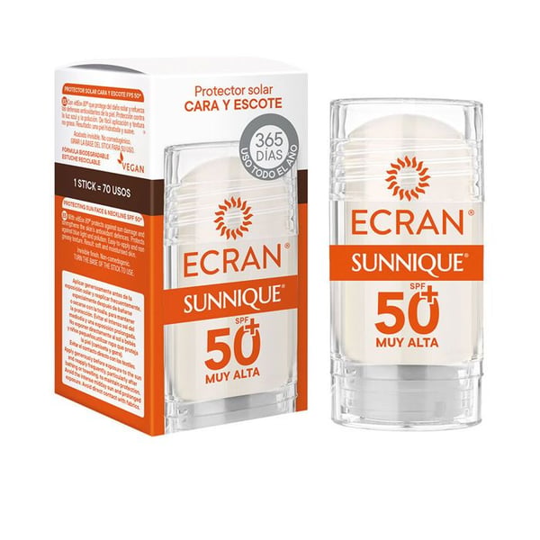 ECRAN SUNNIQUE ansikts- och dekolletage-sticka SPF50+ 30 ml