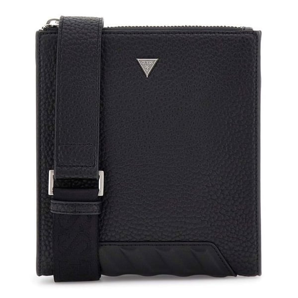 GUESS Axelremsväska i svart för män - Torino Crossbody Flat 328636