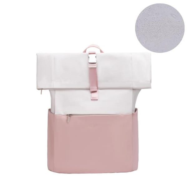 CELIMS Roll-Top Ryggsäck | Handbagage 40x30x20cm | Vattentät & Ultra-Hållbar | Laptopfack | Rosa