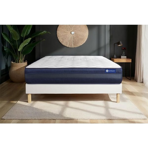 Sängset Madrass Sängbotten 200x200 cm - Vit Sängbotten (i kit) - Actimemo Tech