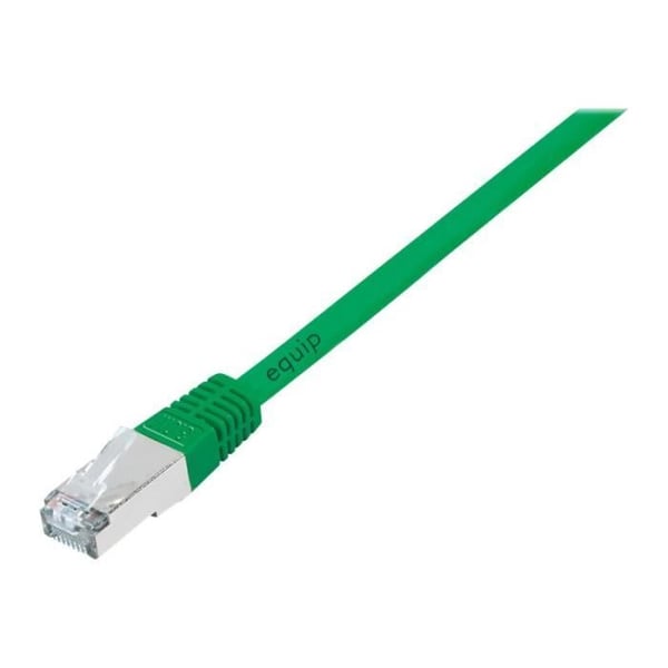RJ-45 (M) lappsladd för RJ-45 (M) 1 m skärmad tvinnat par (F-UTP) startad, gjuten, blockerad grön