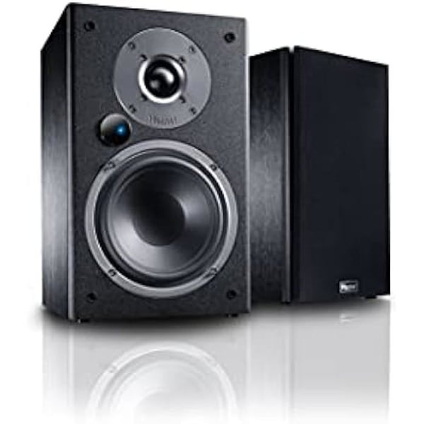 Magnat Monitor Reference 2A Bluetooth Stereo Hyllhögtalare med HDMI, Phono Förstärkare, 1 Par, Svart