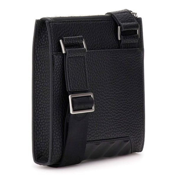 GUESS Axelremsväska i svart för män - Torino Crossbody Flat 328636
