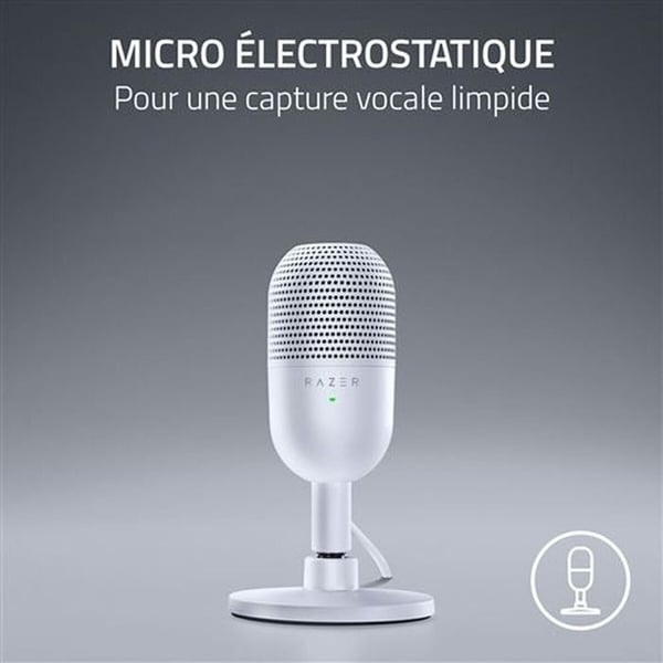 Razer Seiren V3 Mini Mikrofon - Vit