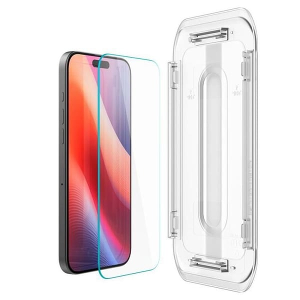 Hærdet glas SZKŁO HARTOWANE SPIGEN GLAS.TR ”EZ FIT” 2.Pack IPHONE 16 PRO CLAIR