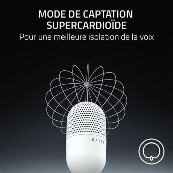 Razer Seiren V3 Mini Mikrofon - Vit