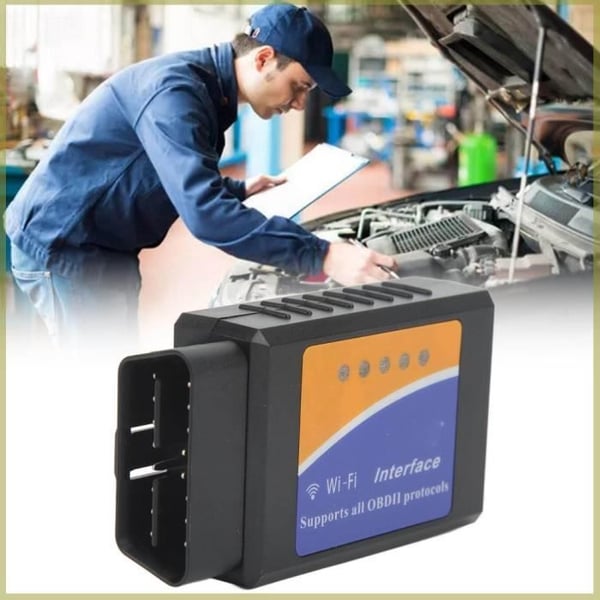 OBD2 Diagnosescanner - COCOSITY - USB Wifi - Kompatibel med EOBD - Multimærke - DTC-læsning
