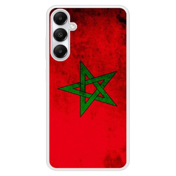 Siliconförstärkt tryckt skal kompatibelt med Samsung Galaxy A25 Marockos flagga