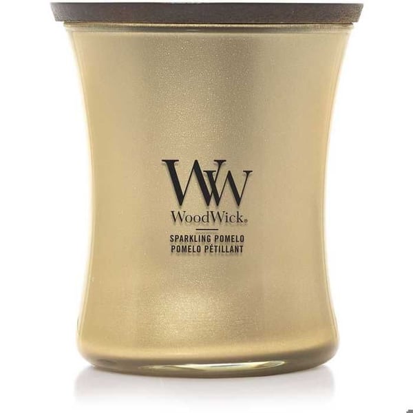 Mellanstora ljus - Trä, Silverglas - WoodWick - 2659615E