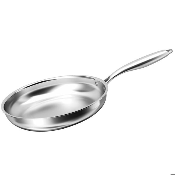 Stekpanna 28 cm Kompatibel med Alla Värmekällor Induktions i Rostfritt Stål Cheffinger Silver Stekpanna 28 cm Kompatibel med Alla Värmekällor Induktions i Rostfritt Stål Cheffinger Silver