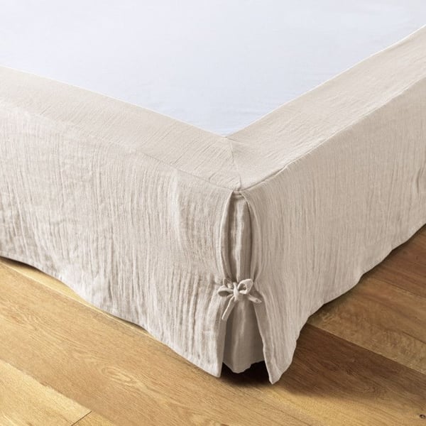 "Gaïa" sängkjol i alla storlekar "Cotton Gauze" - Gaïa Pampa - 90 x 190 cm