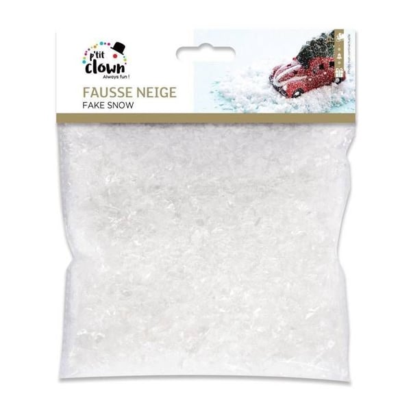 Falsk snö - PTIT CLOWN - 74g - Juldekoration - Vit - Inomhus - Vuxen