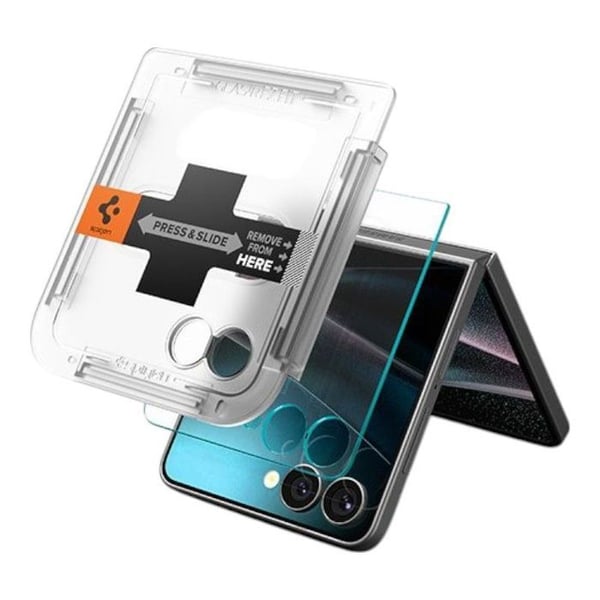 Spigen - AGL09586 - Glas.TREZ FIT''HD til Galaxy Z Flip 7 transparent