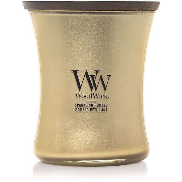 Mellanstora ljus - Trä, Silverglas - WoodWick - 2659615E
