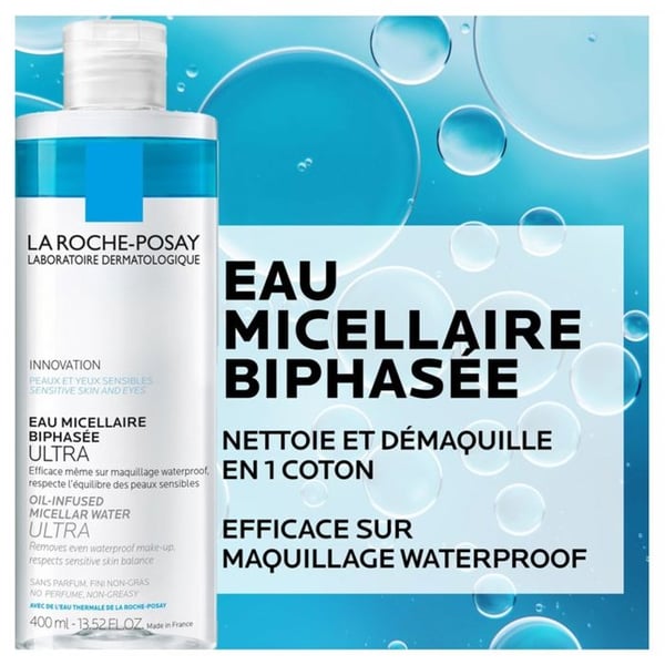 La Roche-Posay biphaserad micellärvatten 400ml