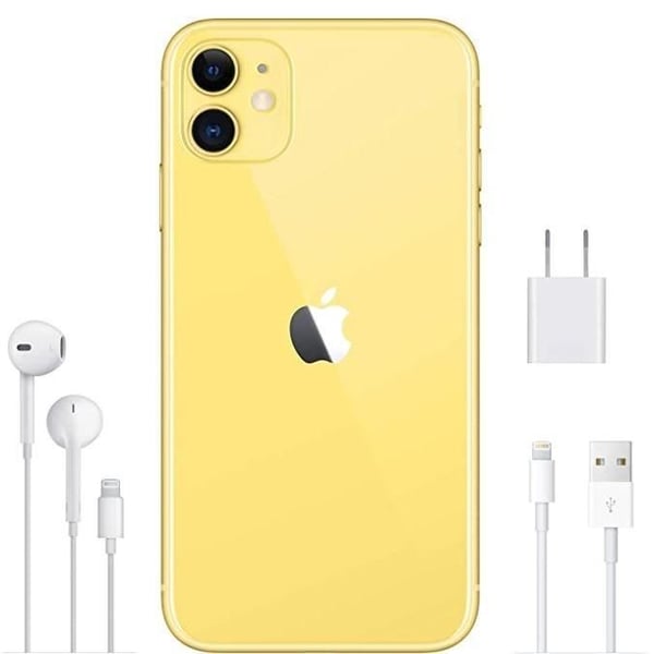 APPLE iPhone 11 128 GB Gul - Begagnad - Mycket bra skick