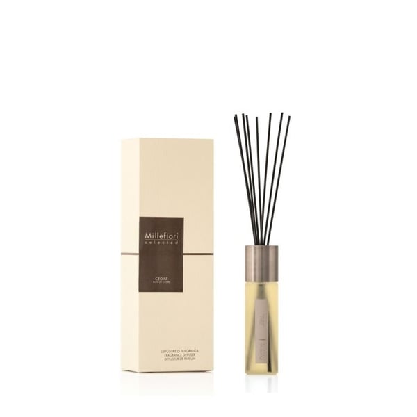 MILLEFIORI DIFFUSOR MED STICKOR SELECTED 350ML CEDAR DOFT HEMMA INTERIÖR