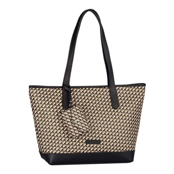 Sakväska - TOM TAILOR - Xenia Zip Shopper L - Svart - Polyuretan - Dragkedja