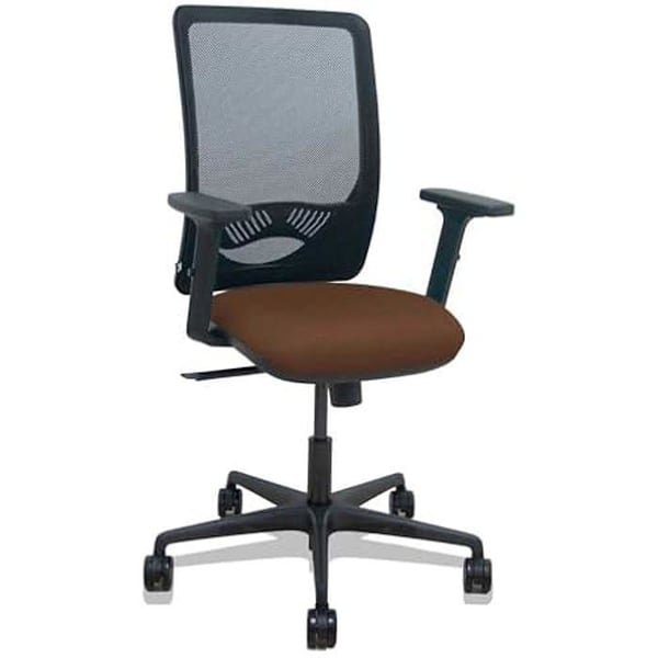 Kontorsstol - PIQUERAS Y CRESPO - Modell Brazos 2D - Ergonomisk - 2D Armstöd - Svart mesh ryggstöd