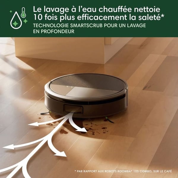 Robotdammsugare iRobot ROOMBA MAX 705 COMBO ROBOT + AutoWash dock, Svart