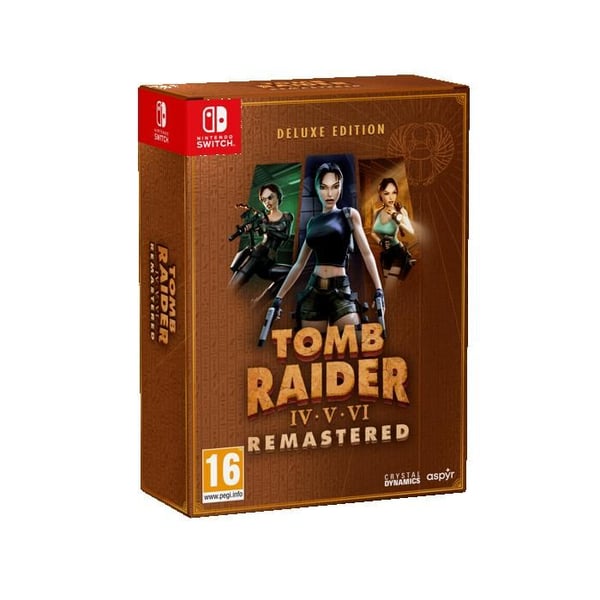 Tomb Raider IV-V-VI Remastered med Lara Croft Deluxe Edition Nintendo Switch