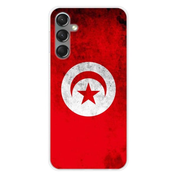 Siliconefodral - Kompatibel med Samsung Galaxy A24 4G - design med Tunisien flagga